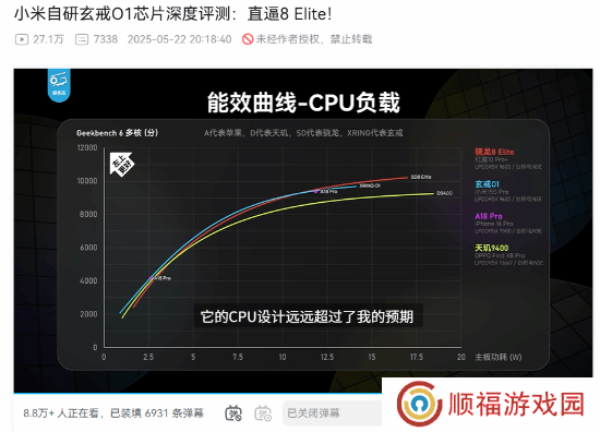 极客湾盛赞小米玄戒O1：真自研 直逼骁龙8Elite
